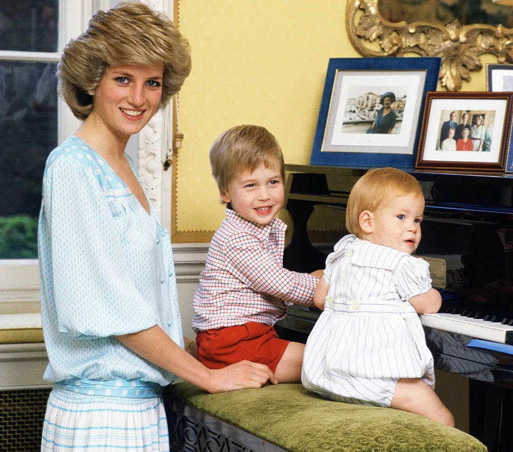 Princess Diana, Prince William and Prince Harry