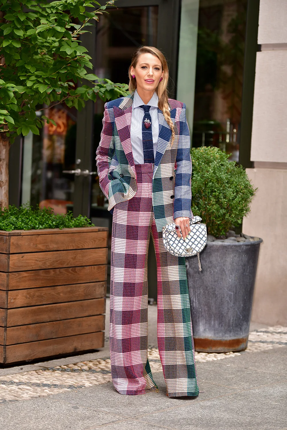 'Picnic anyone? I'll bring the tablecloth,' Lively joked of this 2018 ensemble. 