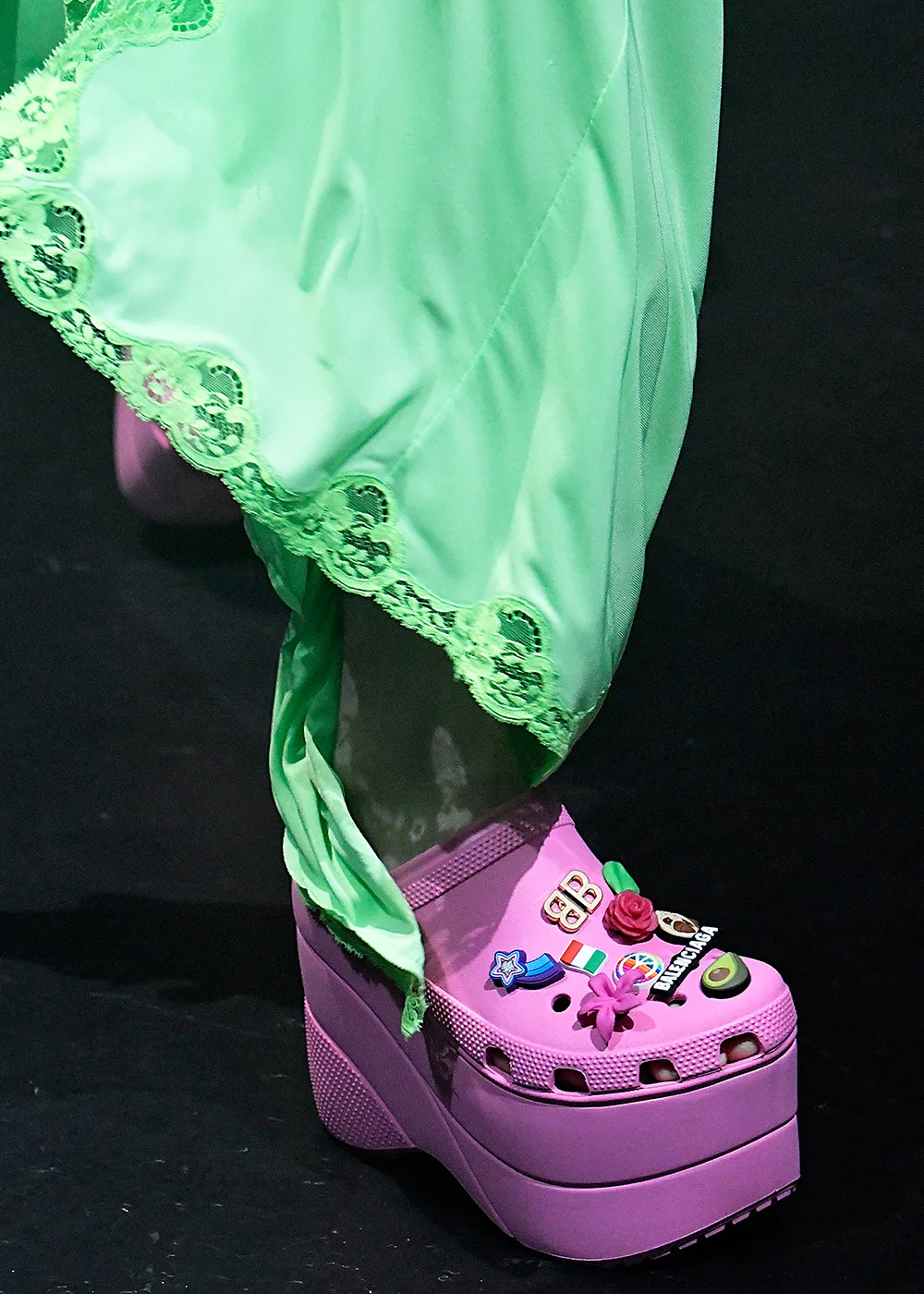 embellished crocs