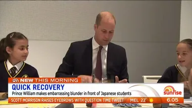 Prince William makes embarrassing mistake in front of Japanese students