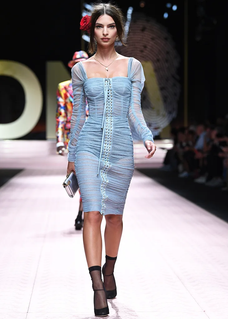 Emily Ratajkowski Just Walked The Runway At Milan Fashion Week