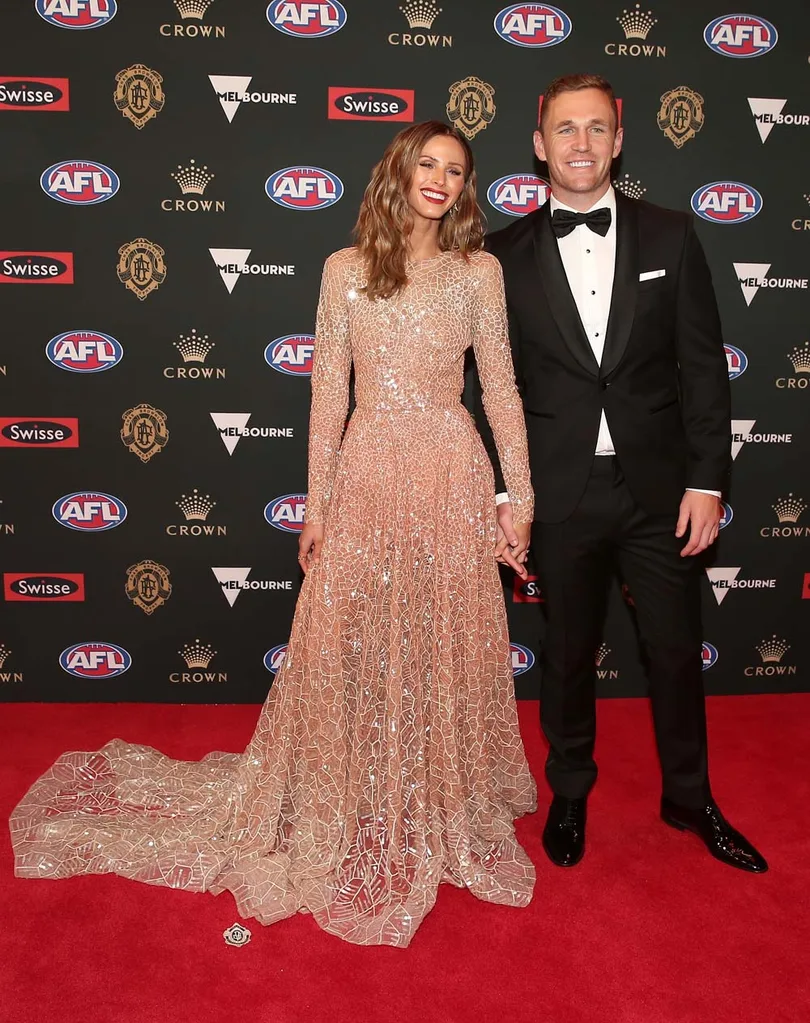 Joel Selwood and Brit Davis