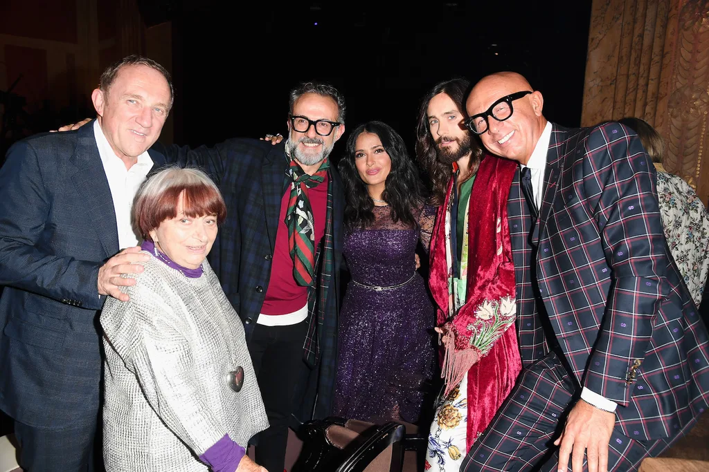 selma hayek jared leto paris fashion week