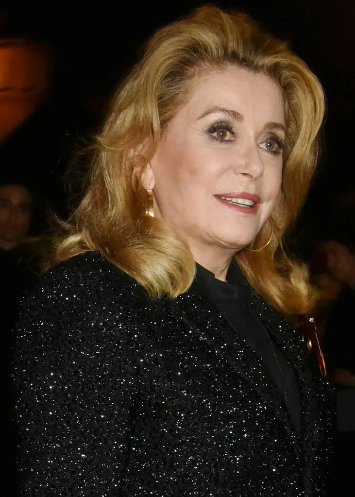 Catherine Deneuve at Saint Laurent PFW