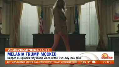 Melania Trump mocked in music video