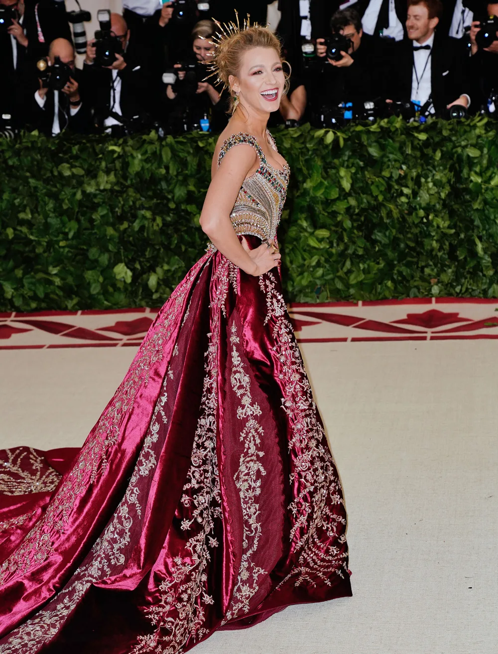 Blake Lively at the Met Gala in 2018.