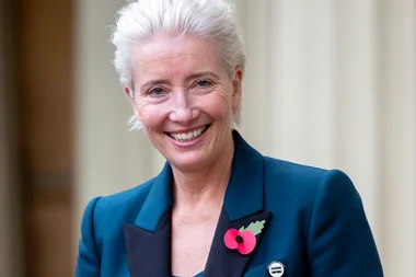 Emma Thompson Accepts Damehood Wearing Sneakers And An Equal Pay Pin