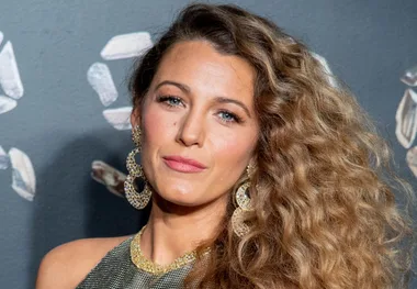 Blake Lively Stuns In Low-Back Chainmail Butterfly Dress At Versace Show