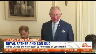 Prince Harry joins forces with Prince Charles to tackle youth crime