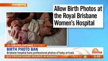 Brisbane hospital bans baby photos