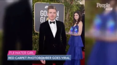 The Internet Goes Wild for the Fiji Water Girl Who Photobombed Stars at Golden Globes 2019