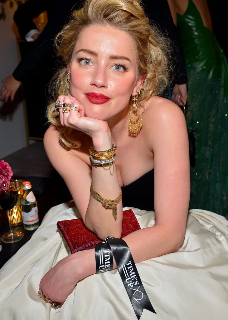 Amber Heard at the 2019 Golden Globes