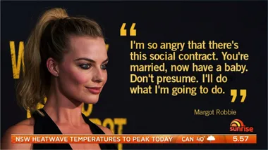 Margot Robbie is sick of being asked if she’ll get pregnant