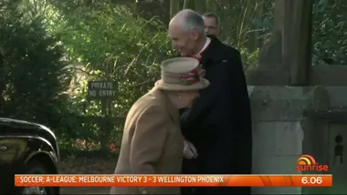 The Queen attends church service without Prince Philip after crash