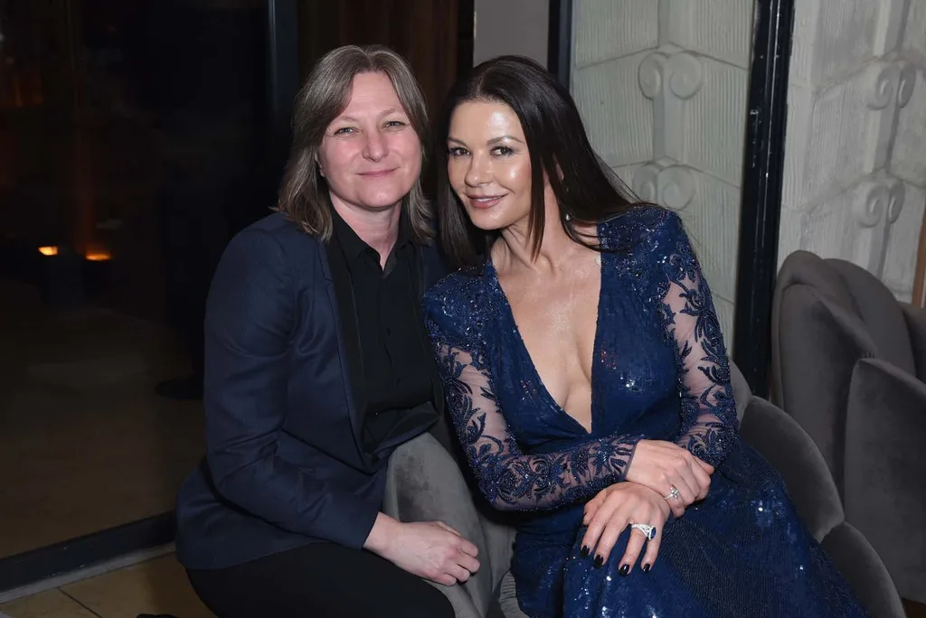 Cindy Holland and Catherine Zeta-Jones