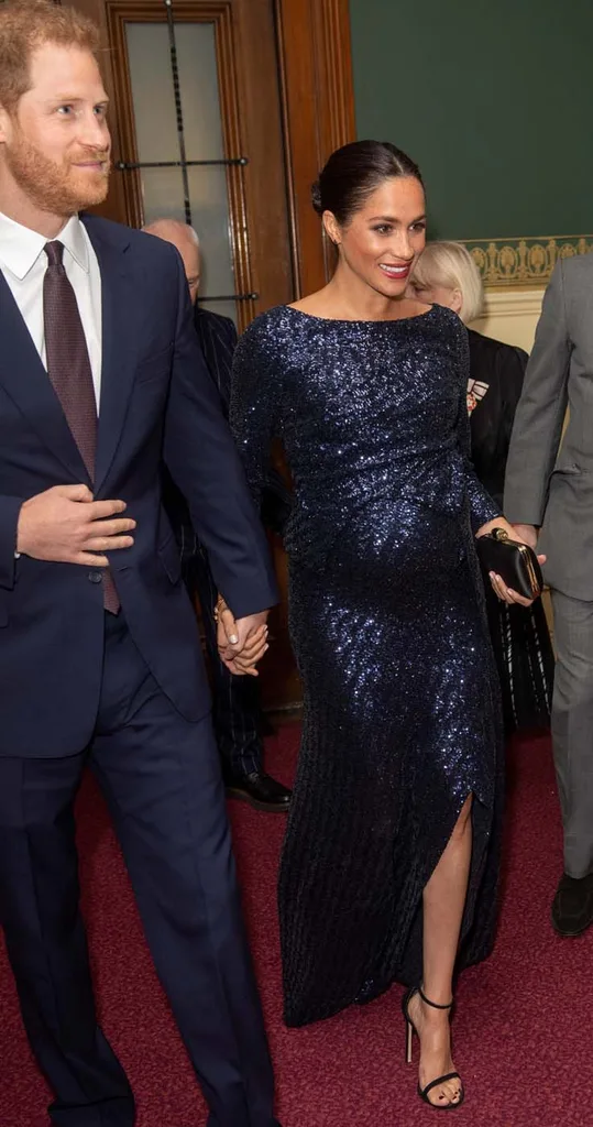 Meghan, Duchess of Sussex and Britain's Prince Harry, Duke of Sussex, attend the premiere of Cirque du Soleil's Totem in support of Sentebale at the Royal Albert Hall in London on January 16, 2019