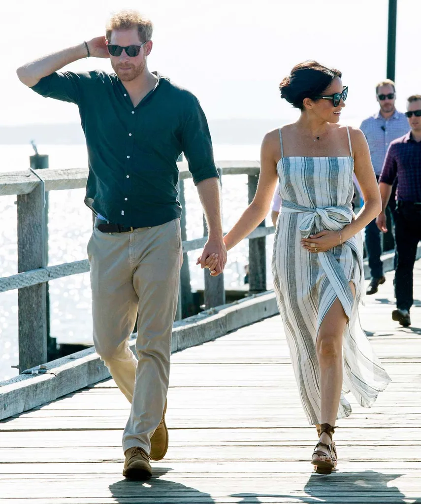 2Meghan, Duchess of Sussex visit Kingfisher Bay Resort on October 22, 2018 in Fraser Island, Australia.