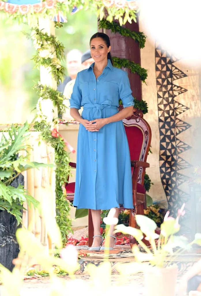 Meghan, Duchess of Sussex visits Tupou College on October 26, 2018 in Nuku'alofa, Tonga