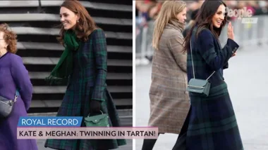 Kate Middleton Recycles Her Tartan Coat from 2012- and Meghan Markle Is Also a Fan of the Pattern!