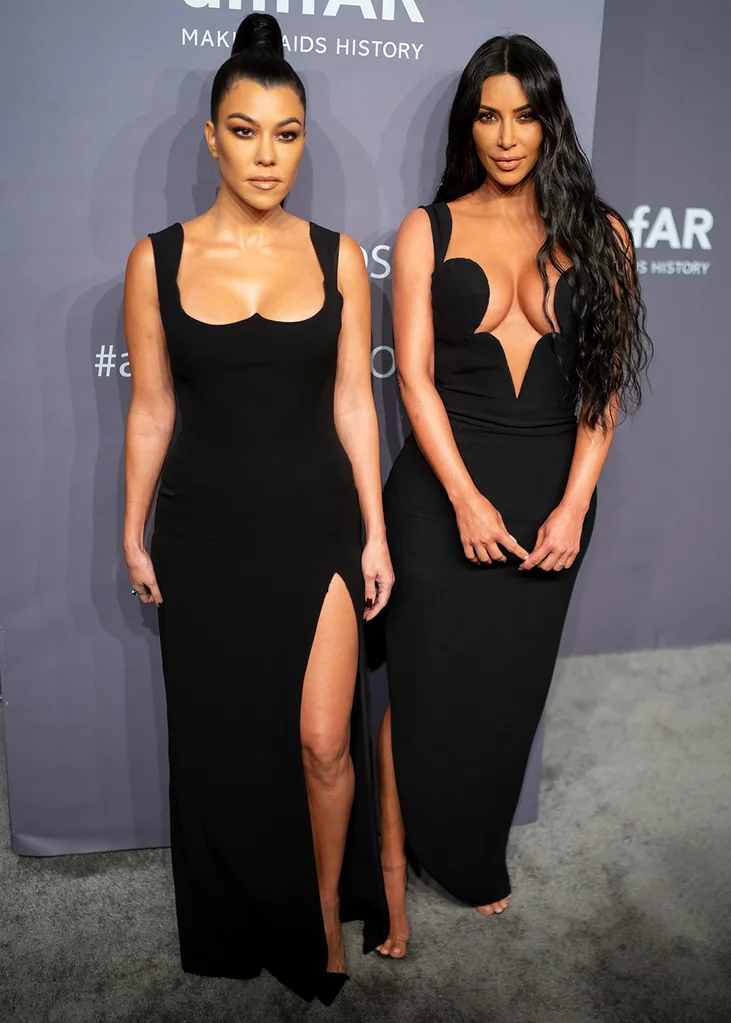 Kim and Kourtney