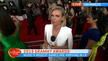 Stars begin to arrive on the Grammys red carpet