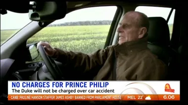 Prince Philip will not face charged over car accident