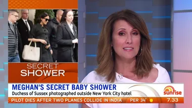 WATCH: Meghan Markle spotted outside New York City hotel for alleged secret baby shower