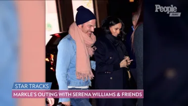 Pregnant Meghan Markle Steps Out with Serena Williams for Night on the Town After Her Baby Shower