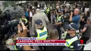 BREAKING: Cardinal George Pell has been convicted on 5 counts of child sex abuse