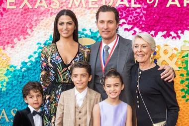 Matthew McConaughey Makes Rare Red Carpet Appearance With His Three Children