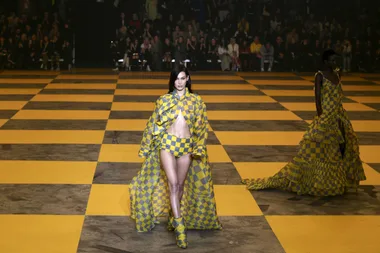 Bella Hadid Walked The Runway With A Fever