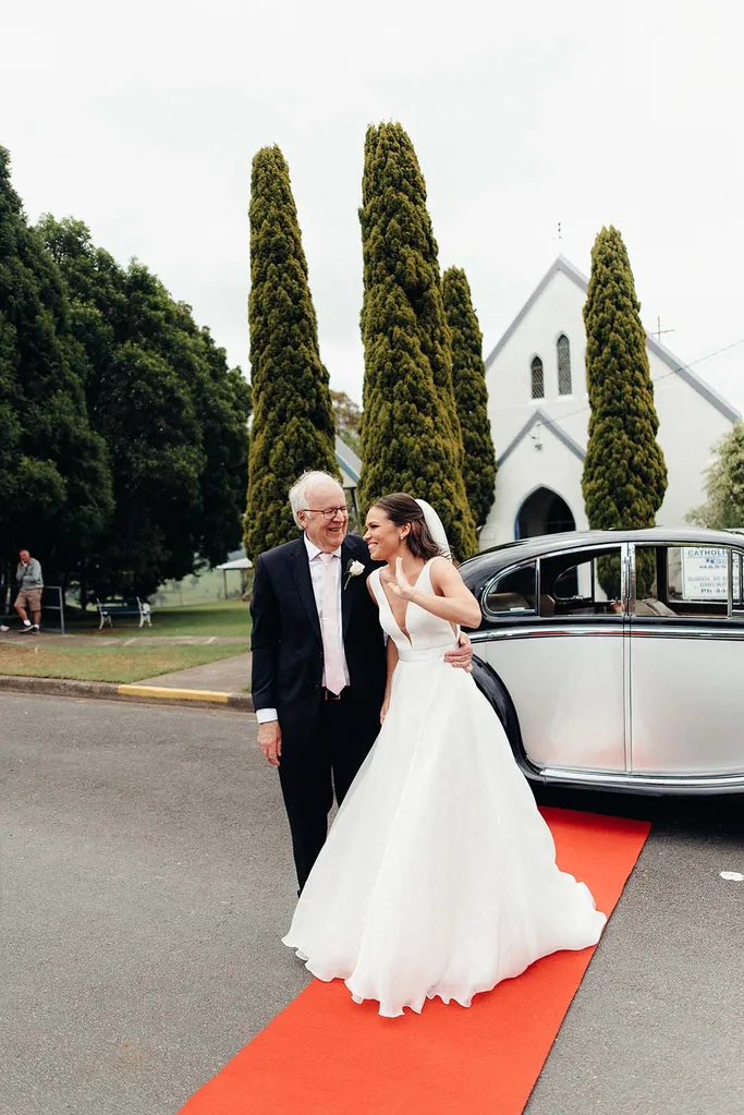 Bride and her father