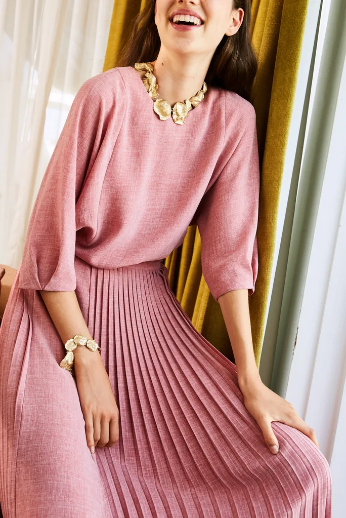Soft Focus Saba Top and Skirt