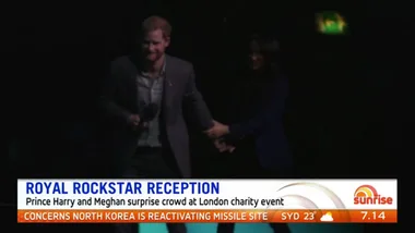 WATCH: Prince Harry and Meghan surprise crowd at London charity event