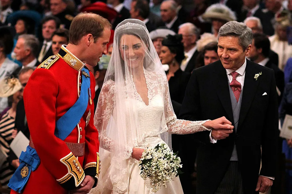 Kate Middleton at her royal wedding in 2011