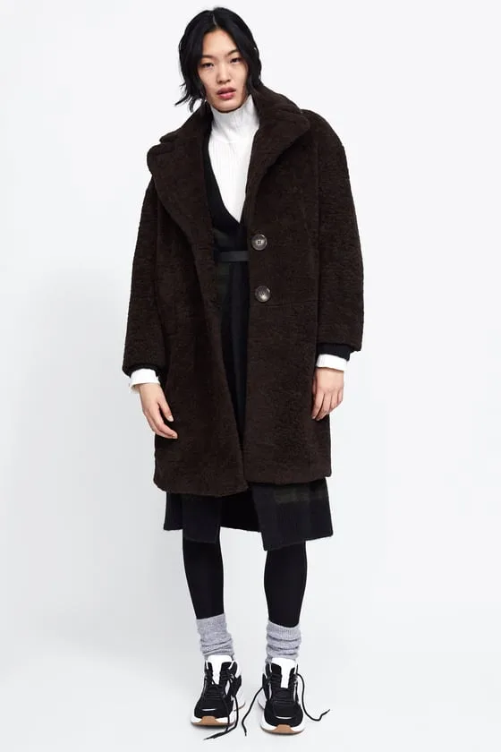 Faux fur jacket