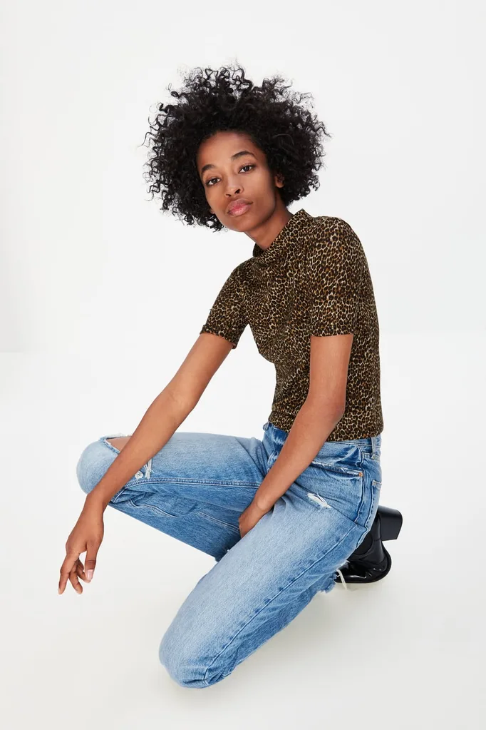 Leopard print T-shirt