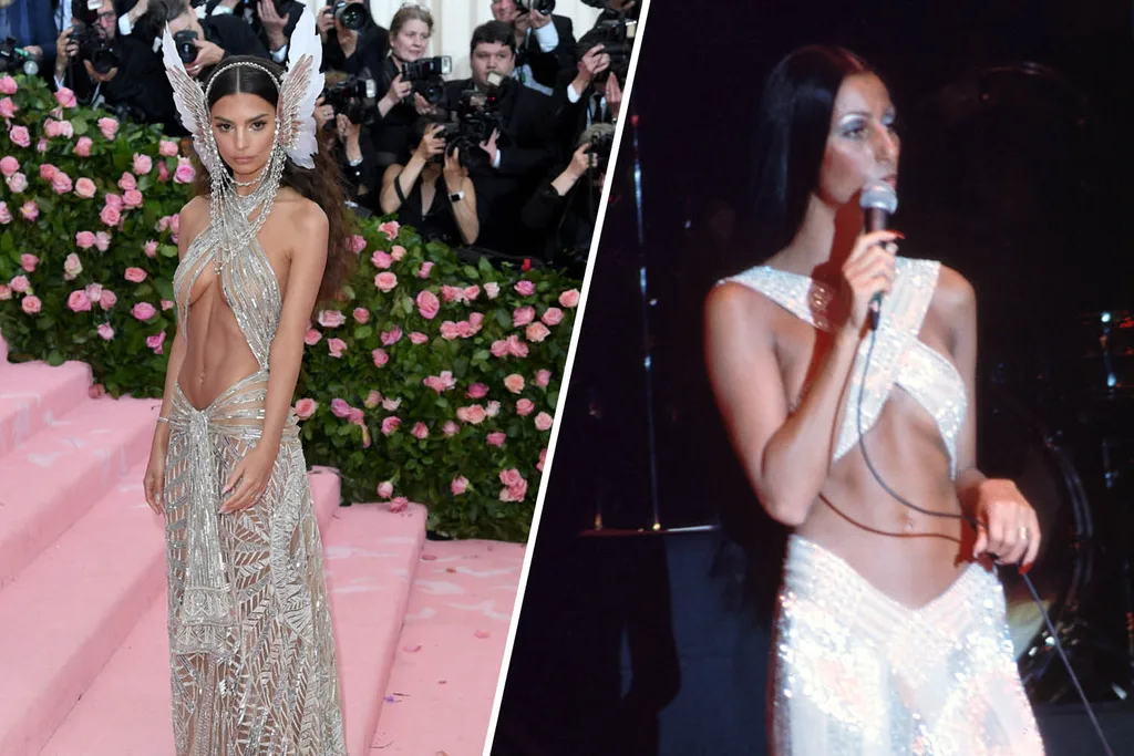 Emily Ratajkowski at the 2019 Met Gala and Cher