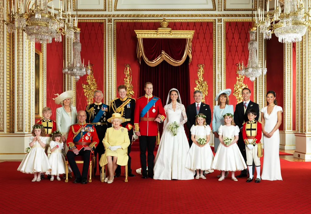 Royal family wedding portrait