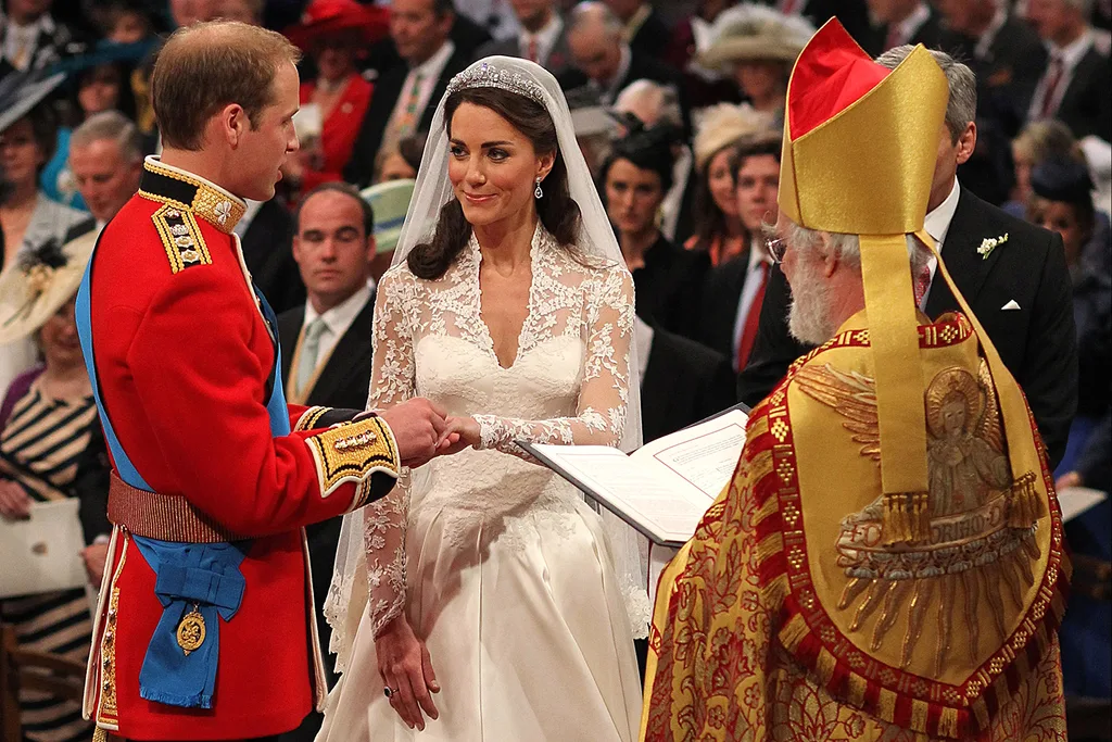 Kate and William Exchanging rings