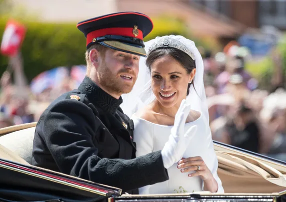 Prince Harry with his wife