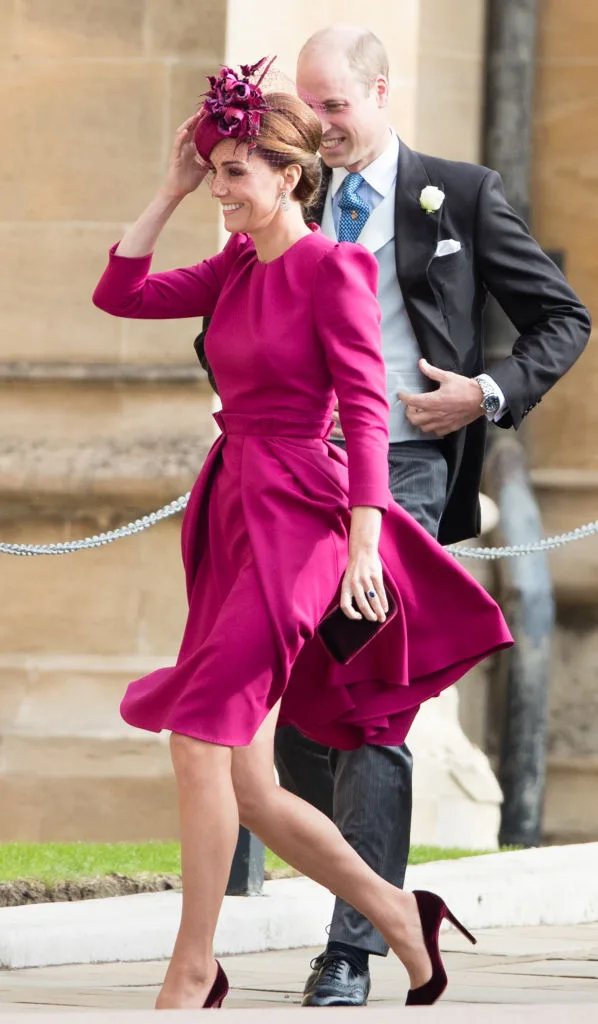 Kate Middleton models the catwalk at a Student Fashion Show