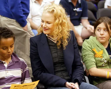 Nicole Kidman with her adopted children