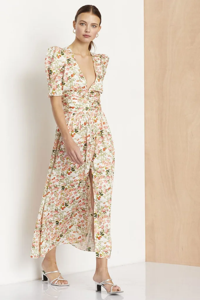 Bec + Bridge Camellia Delights Plunge Dress, $550; at becandbridge.com.au