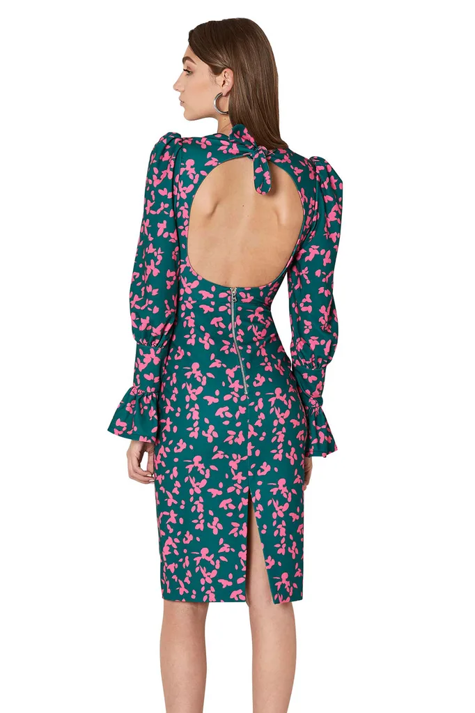 By Johnny Petal Punch Tie Back Midi Dress, $350; at byjohnny.com.au