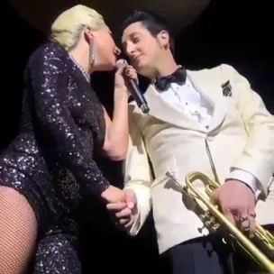 Lady Gaga kisses married man Brian Newman