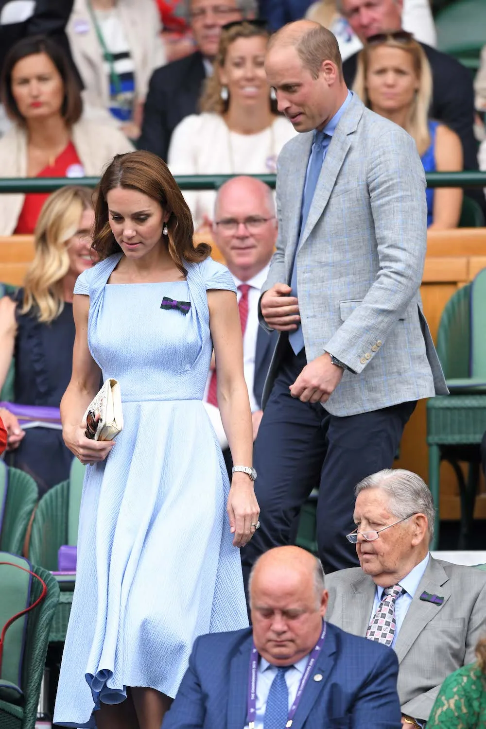 Kate Middleton Wore A Baby Blue Dress For A Wimbledon Date With Prince William