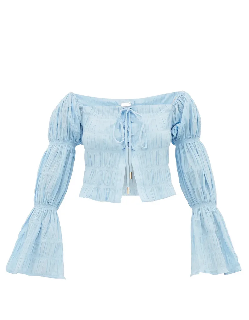 Cult Gaia, Claire gathered-panel top, $508, Matchesfashion.com