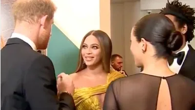 WATCH: What Prince Harry WHISPERED to Beyoncé