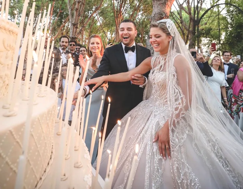 Elie Saab Designed 2 Incredible Custom Wedding Dresses for His Daughter ...